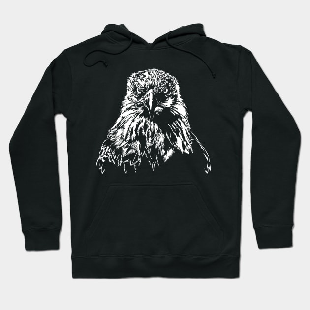 Proud Bald Eagle Hoodie by wilsigns